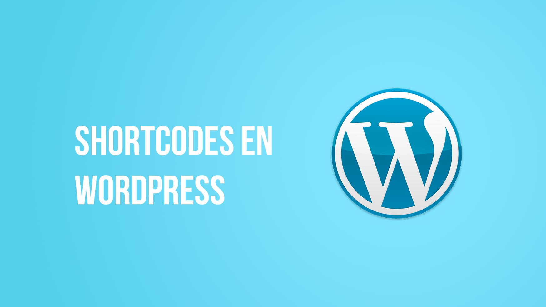 Shortcodes en WordPress